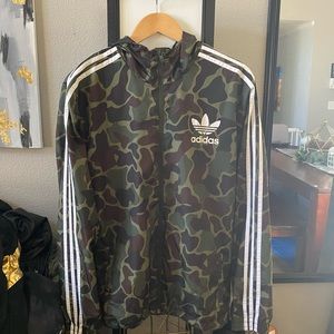Adidas Camouflage Windbreaker